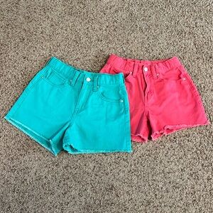 2 pair Old Navy high rise built in tough size 12 basically new.